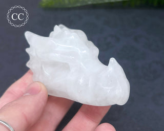 Snow Quartz Dragon Head #8