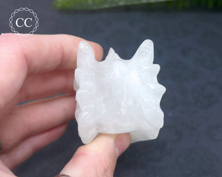 Snow Quartz Dragon Head #8