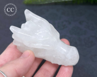 Snow Quartz Dragon Head #8