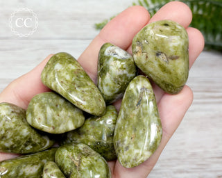 Snowflake Epidote Tumbled Crystal