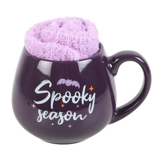 Spooky Season Mug & Socks Set on white background
