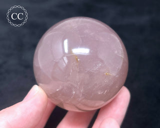 Star Rose Quartz Sphere #4
