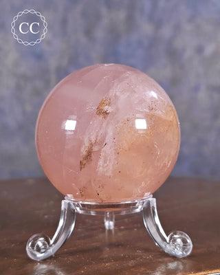 Star Rose Quartz Sphere #6