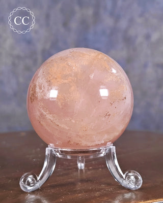 Star Rose Quartz Sphere #6