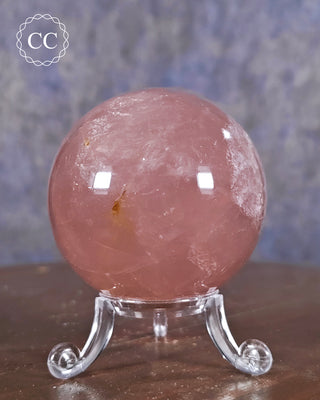 Star Rose Quartz Sphere #4