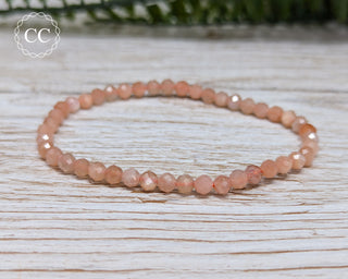 Sunstone & Moonstone Faceted Bracelet