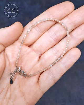Sunstone & Moonstone Faceted Bracelet