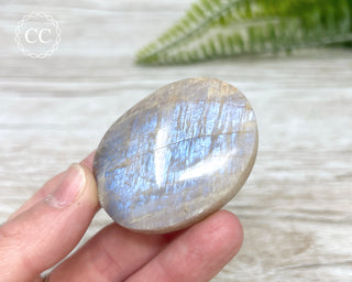 Sunstone Moonstone Palm Stone #7