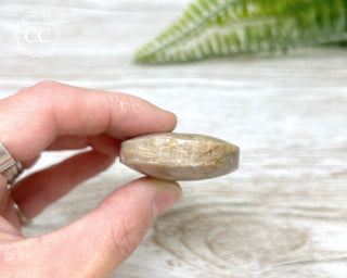 Sunstone Moonstone Palm Stone #7