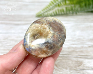 Sunstone Moonstone Palm Stone #10