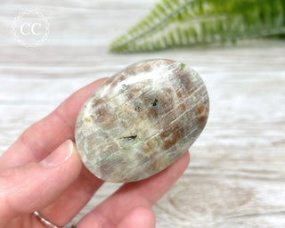 Sunstone Moonstone Palm Stone #3