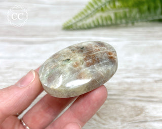 Sunstone Moonstone Palm Stone #3