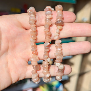 Sunstone Moonstone Gemchip Bracelet