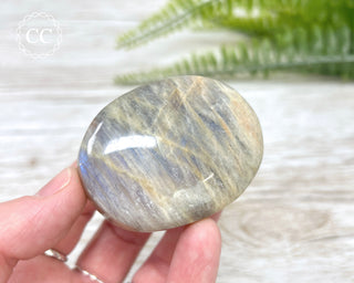 Sunstone & Moonstone Palm Stone #12