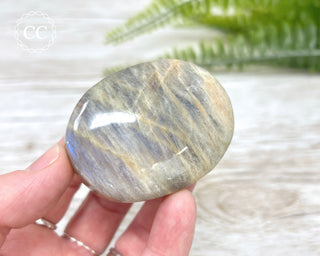 Sunstone & Moonstone Palm Stone #12