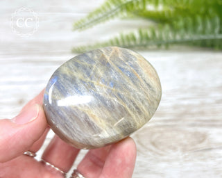 Sunstone & Moonstone Palm Stone #12