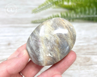 Sunstone & Moonstone Palm Stone #12