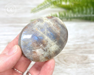 Sunstone & Moonstone Palm Stone #7