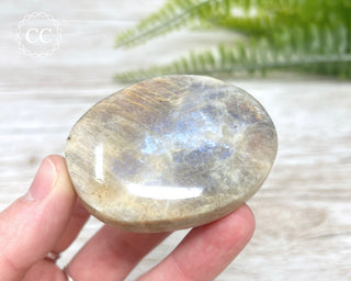 Sunstone & Moonstone Palm Stone #11