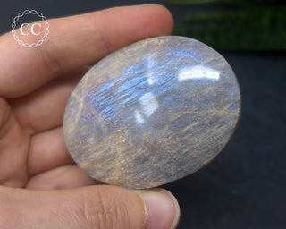 Sunstone & Moonstone Palm Stone #15