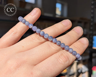 Tanzanite Beaded Bracelet - 4mm