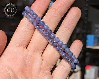 Tanzanite Beaded Bracelet - 5mm