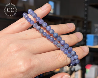 Tanzanite Beaded Bracelet - 5mm