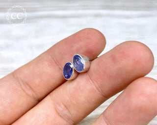 Tanzanite Silver Earrings #4