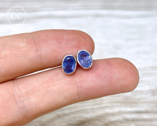 Tanzanite Silver Earrings #4