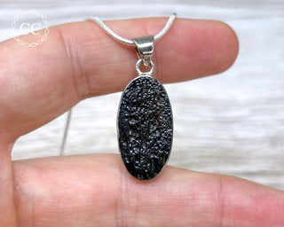 Tektite Silver Necklace #1