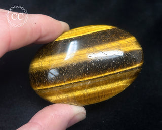 Tigers Eye Chunky Palm Stone #2