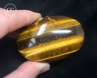 Tigers Eye Chunky Palm Stone #2