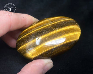 Tigers Eye Chunky Palm Stone #2