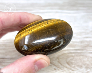 Tigers Eye Chunky Palm Stone #2