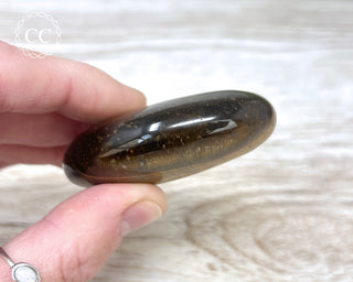 Tigers Eye Chunky Palm Stone #2