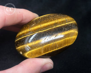 Tigers Eye Chunky Palm Stone #3