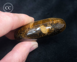 Tigers Eye Chunky Palm Stone #3