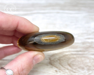 Tigers Eye Chunky Palm Stone #3