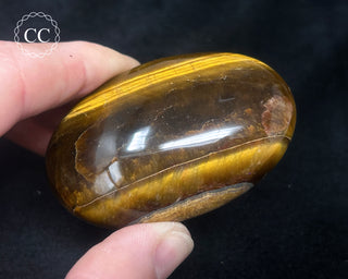 Tigers Eye Chunky Palm Stone #4