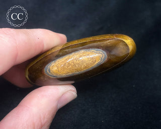 Tigers Eye Chunky Palm Stone #4