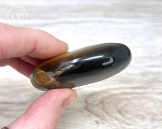 Tigers Eye Chunky Palm Stone #4