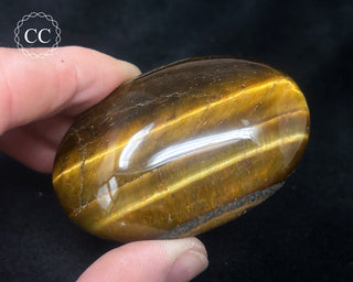 Tigers Eye Chunky Palm Stone #8