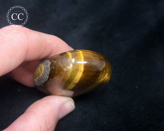 Tigers Eye Chunky Palm Stone #8