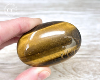 Tigers Eye Chunky Palm Stone #6