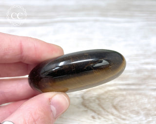 Tigers Eye Chunky Palm Stone #6