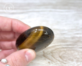 Tigers Eye Chunky Palm Stone #6