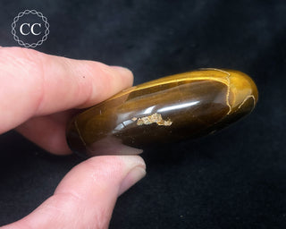Tigers Eye Chunky Palm Stone #1
