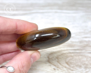 Tigers Eye Chunky Palm Stone #7