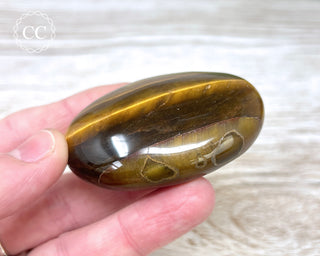 Tigers Eye Chunky Palm Stone #7