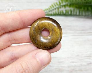 Tigers Eye Donut Necklace